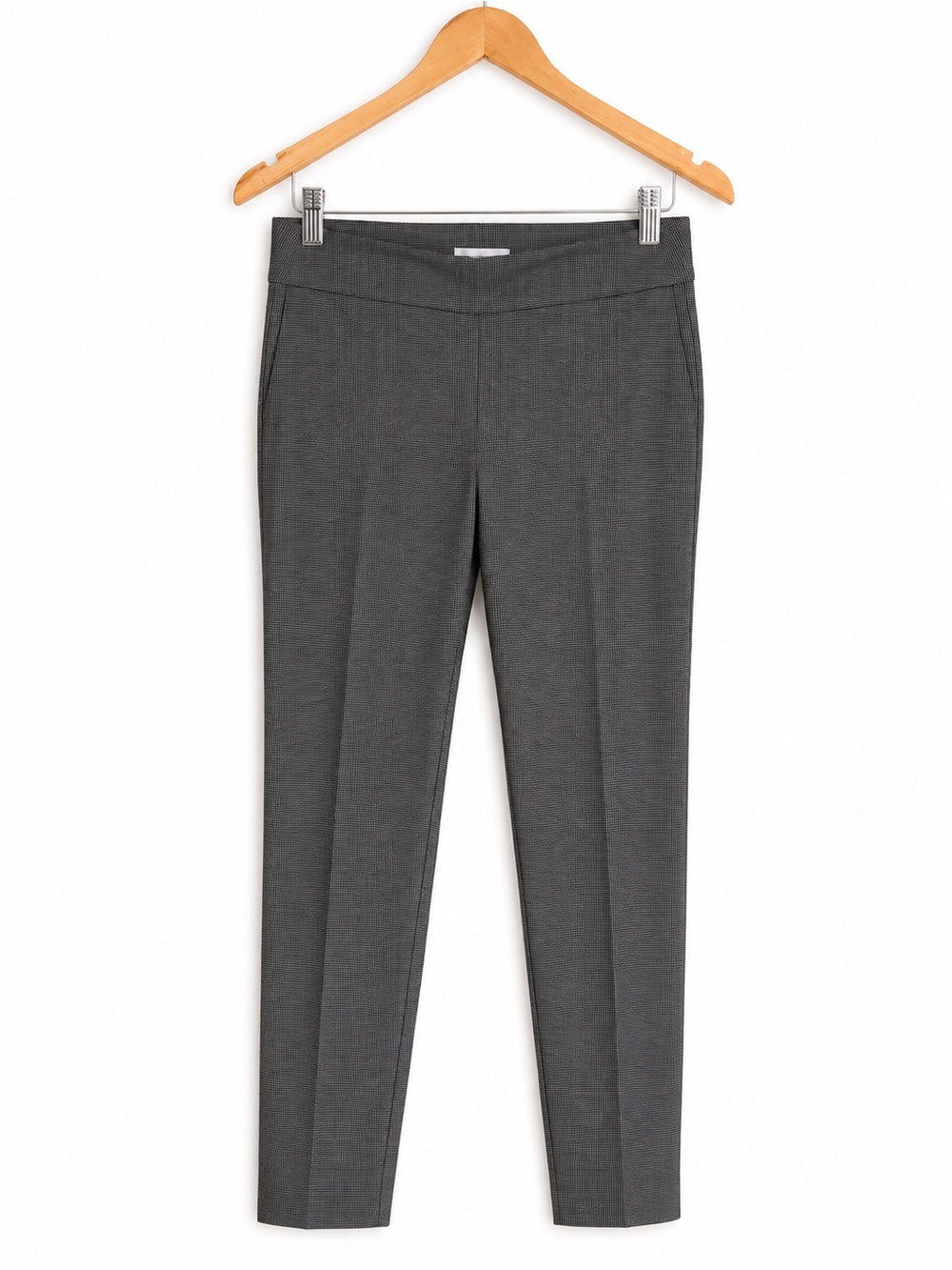 Camber & Grace (RW&Co) Black & White Micro Check Ankle Pants | Size Medium